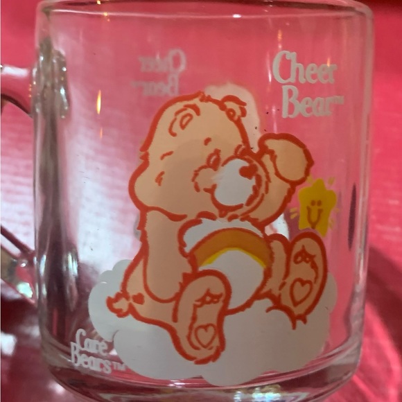 Vintage Rare Care Bear Glass Mug - Picture 2 of 2